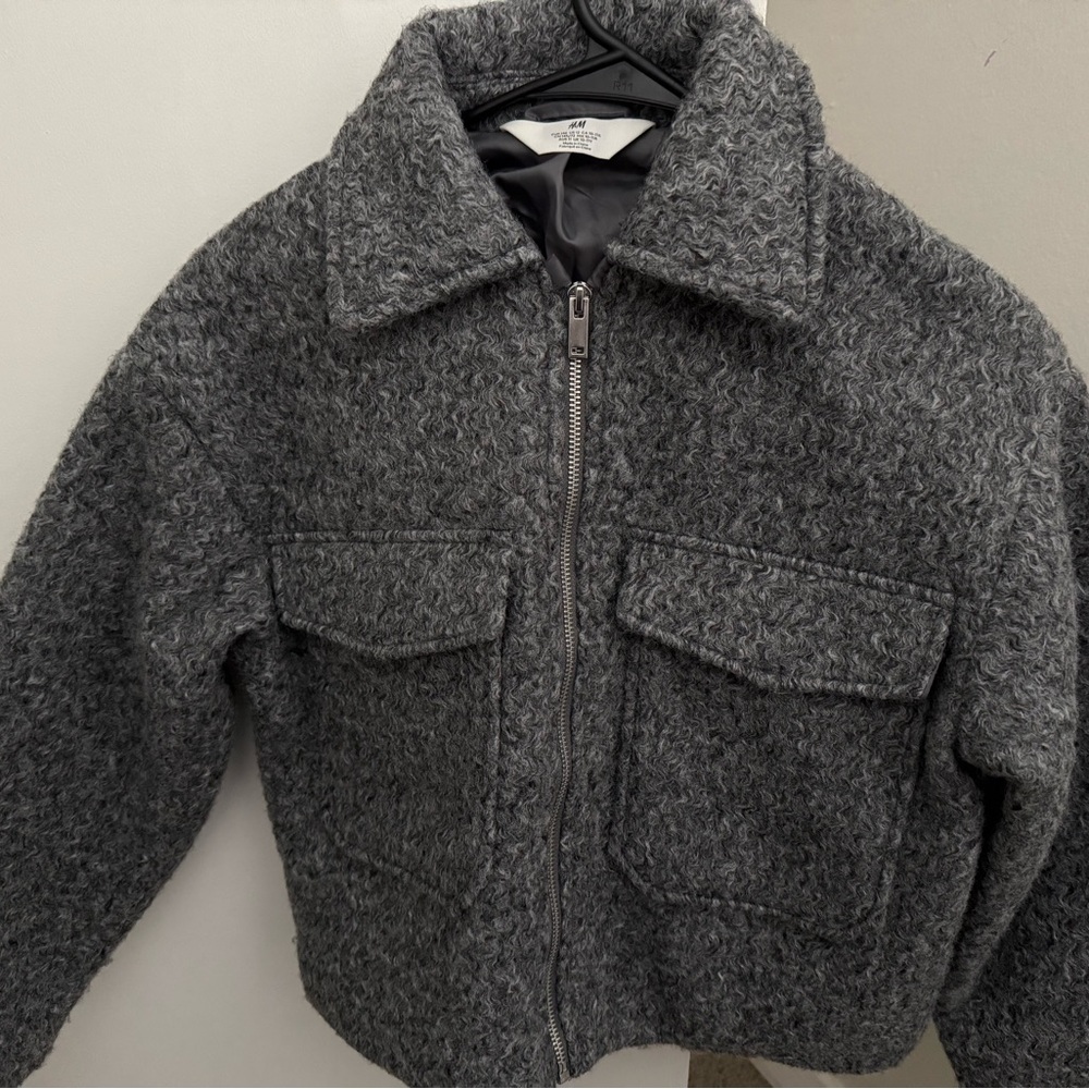 H&M Charcoal Textured Jacket
